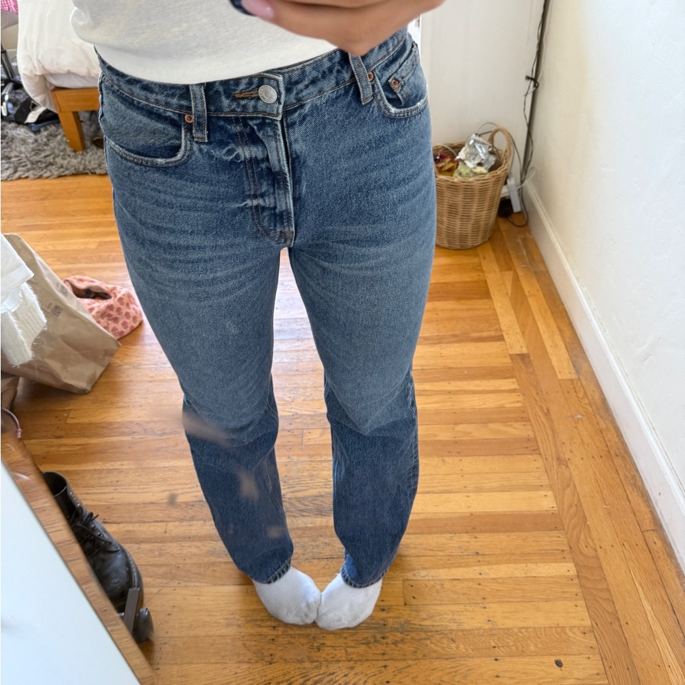 Girlfriend Collective Women's Blue Boyfriend Jeans